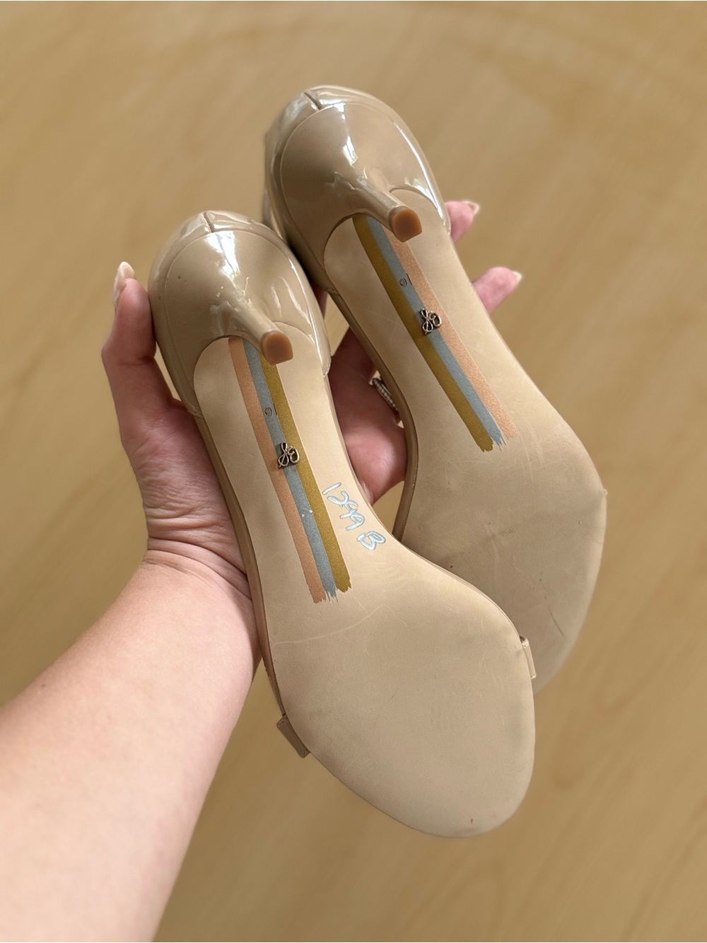 Sam Edelman Patti Heeled Sandals Ankle-Strap Stiletto Tan Pumps US 10 - Picture 5 of 9